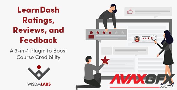 WisdmLabs - LearnDash Ratings, Reviews, and Feedback v2.0.1 - A 3-in-1 Plugin to Boost Course Credibility - NULLED