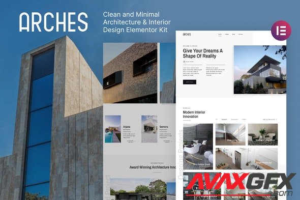 ThemeForest - Arches v1.0.0 - Minimal Architecture & Interior Design Elementor Template Kit - 31336148