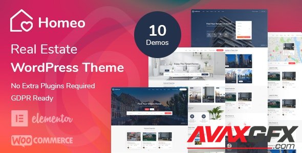 ThemeForest - Homeo v1.2.7 - Real Estate WordPress Theme - 26372986