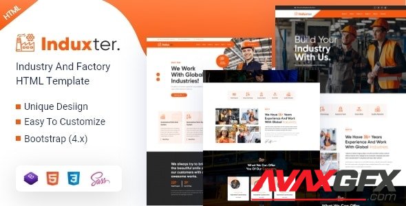 ThemeForest - Induxter v1.0 - Industry And Factory HTML Template (Update: 27 March 21) - 30443753