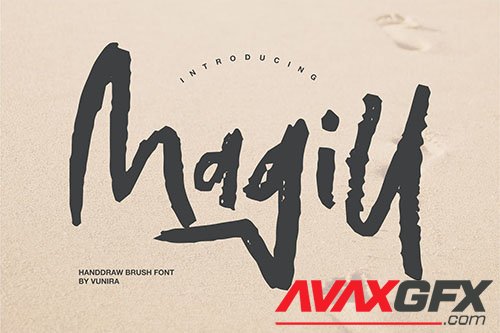 Magill | Handdraw Brush Font