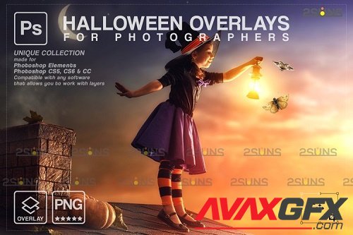 Halloween clipart Halloween overlay, Photoshop overlay v31 - 1132997