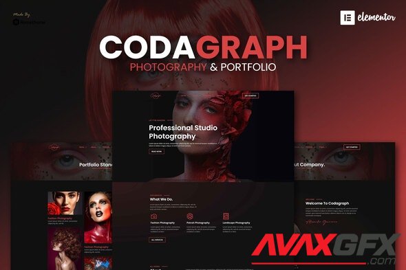 ThemeForest - Codagraph v1.0.1 - Photography & Portfolio Elementor Template Kit - 31347400