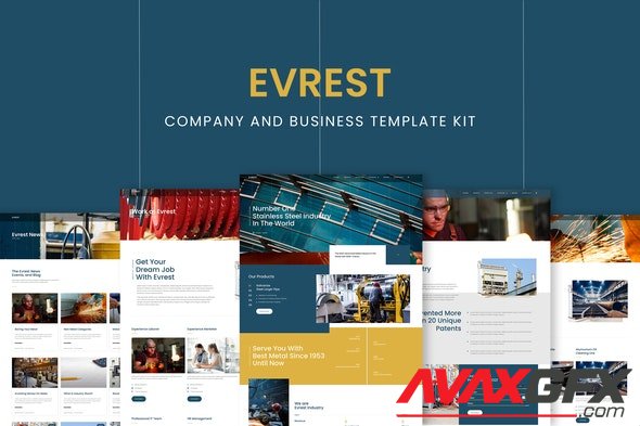 ThemeForest - Evrest v1.0.0 - Company & Business Elementor Template Kit - 31330613