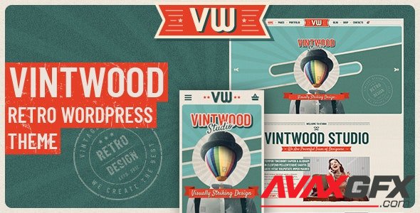 ThemeForest - VintWood v1.0.8 - a Vintage, Retro WordPress Theme - 22601126