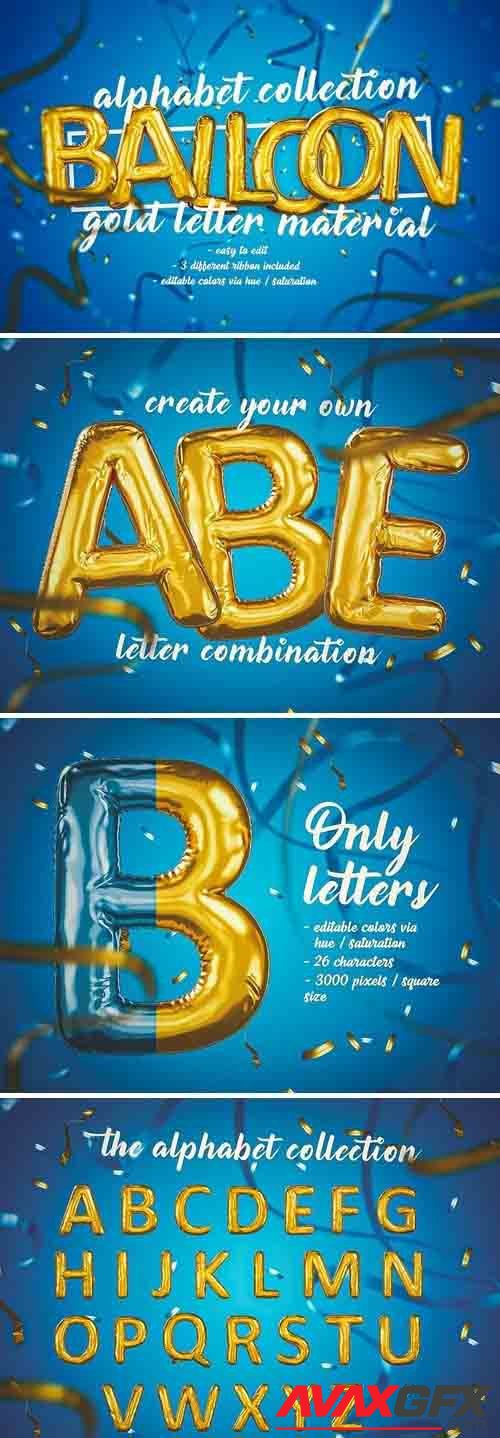 Foil Balloon Letters Set