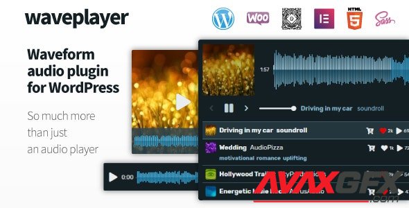 CodeCanyon - WavePlayer v3.1.3 - Waveform Audio Player for WordPress and WooCommerce - 14349799