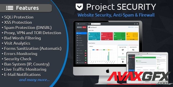 CodeCanyon - Project SECURITY v4.4 - Website Security, Anti-Spam & Firewall - 15487703