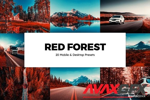 20 Red Forest Lightroom Presets - 6035061