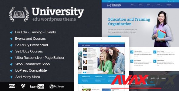 ThemeForest - University v2.1.5 - Education, Event and Course Theme - 8412116