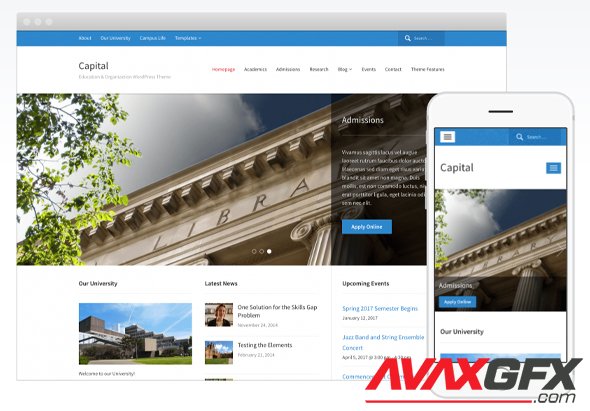 WPZoom - Capital v1.2.10 - Business / Education / Organization WordPress Theme