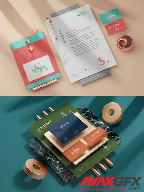 Modern Stationery Mock-Up Templates