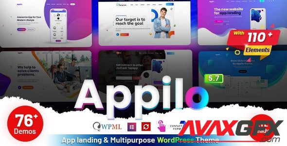 ThemeForest - Appilo v5.7 - App Landing WordPress Theme - 22358661 - NULLED