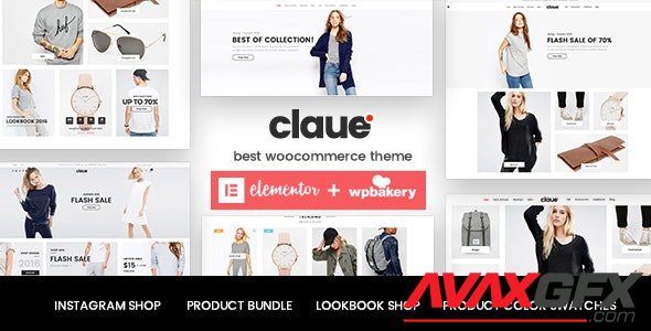 ThemeForest - Claue v2.1.2 - Clean, Minimal Elementor WooCommerce Theme - 18929281