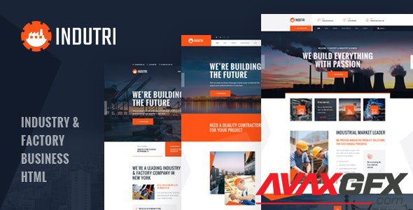 ThemeForest - Indutri v1.0 - HTML Template For Industry & Factory Business (Update: 27 June 20) - 26785881