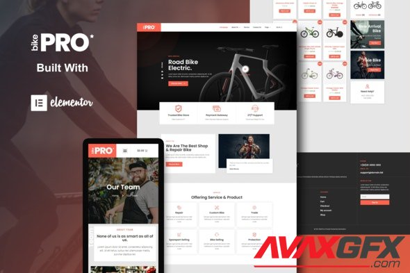 ThemeForest - BikePro v1.0.0 - WooCommerce Elementor Template Kit - 31423952