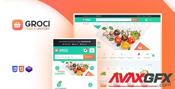 ThemeForest - Groci v2.1.1 - Organic Food and Grocery Market WordPress Theme - 22502070 - NULLED