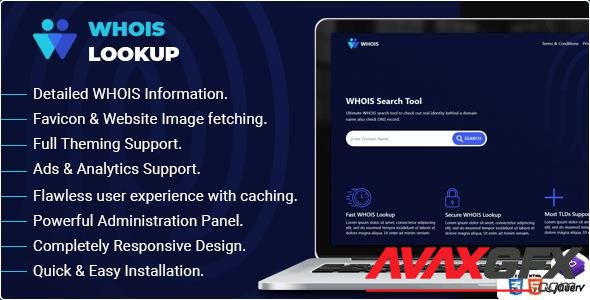 CodeCanyon - Whois Lookup v1.2 - PHP Whois Script - 28782038 - NULLED