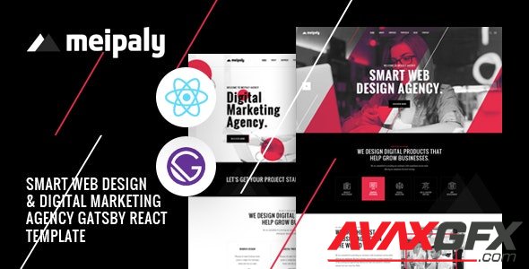 ThemeForest - Meipaly v1.0 - Gatsby React Digital Services Agency Template - 31124709