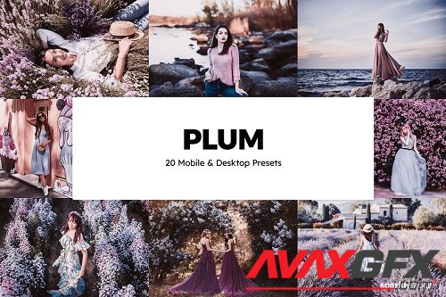 20 Plum Lightroom Presets & LUTs - 6046642