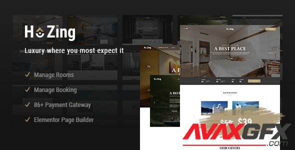 ThemeForest - Hozing v1.0.9 - Hotel Booking WordPress Theme - 23073990