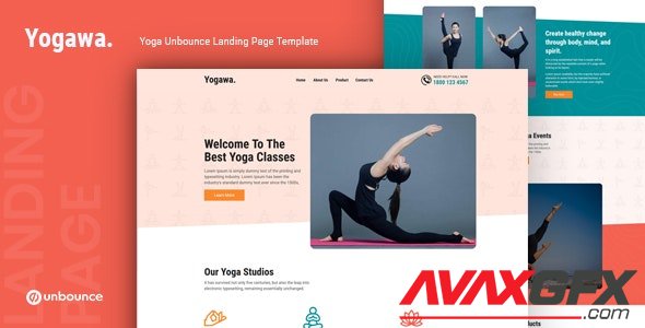 ThemeForest - Yogawa v1.0 - Yoga Unbounce Landing Page Template - 30167090