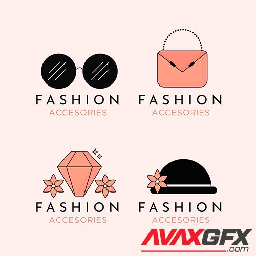 Fashion accessories logo pack