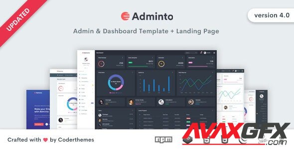 ThemeForest - Adminto v4.0 - Admin Dashboard Template - 15025393