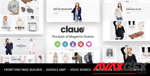 ThemeForest - Claue v1.9.9 - Clean, Minimal Magento 2 and 1 Theme - 20155150