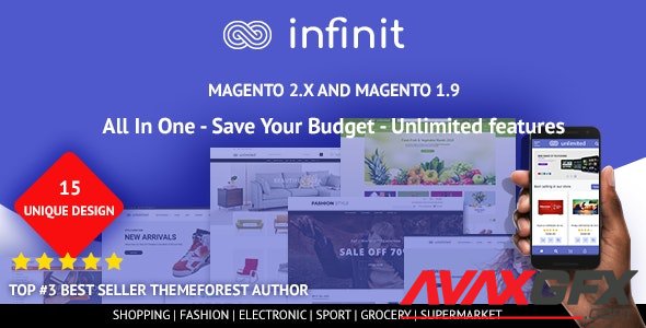 ThemeForest - Infinit v1.0.5 - Multipurpose Responsive Magento 2 and 1 Theme - 22432458