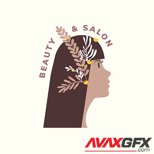 Beauty and hair salon logo