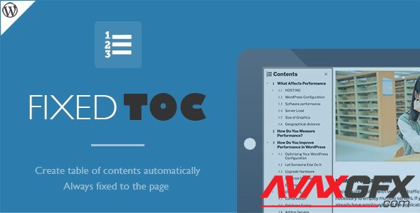 CodeCanyon - Fixed TOC v3.1.21 - table of contents for WordPress plugin - 7264676