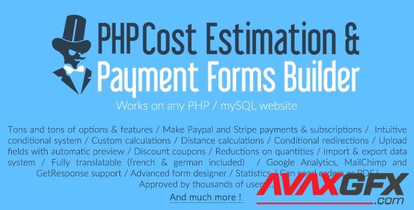 CodeCanyon - PHP Cost Estimation & Payment Forms Builder - 10550735 - NULLED