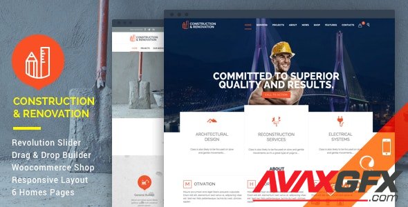 ThemeForest - Construction v18.1 - Building WordPress - 11032581 - NULLED