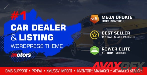 ThemeForest - Motors v5.0 - Car Dealer & Automotive Listing - 13987211 - NULLED