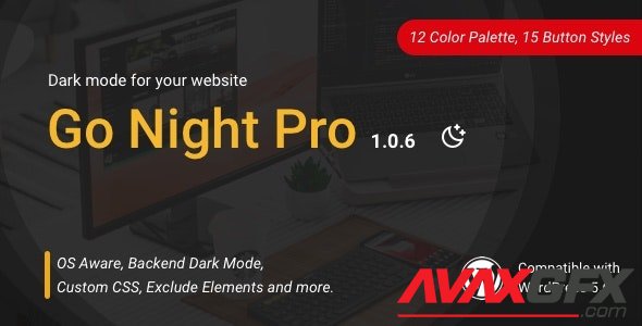 CodeCanyon - Go Night Pro v1.0.6 - Dark Mode / Night Mode WordPress Plugin - 25398804