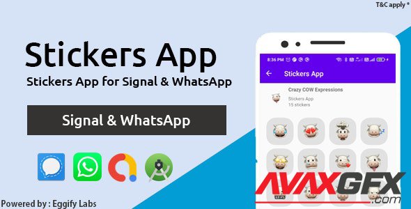 CodeCanyon - Sticker.fy v1.0 - The Ultimate Stickers App for Signal & WhatsApp with AdMob Integrated - 30457001