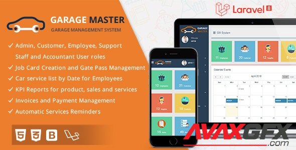 CodeCanyon - Garage Master v1.2.1 - Garage Management System (Update: 30 March 21) - 22652605 - NULLED