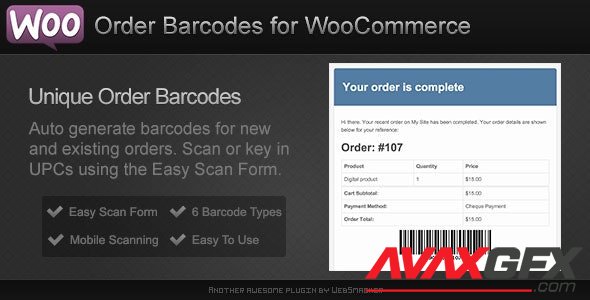 CodeCanyon - Order Barcodes for WooCommerce v2.2 - 9745632