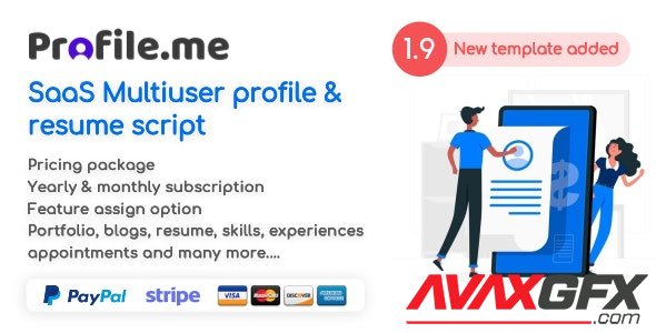 CodeCanyon - Profile.me v1.9 - Saas Multiuser Profile & Resume Script - 23743952 - NULLED