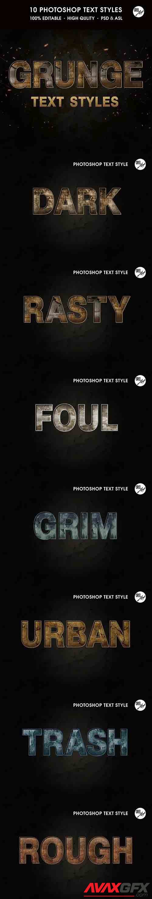 GraphicRiver - Grunge Text Styles 30386862