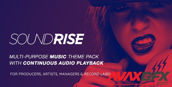 ThemeForest - SoundRise v1.5.7 - Artists, Producers and Record Labels WordPress Theme - 19764337
