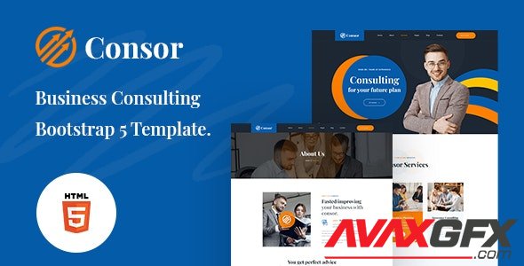 ThemeForest - Consor v1.0 - Business Consulting Bootstrap 5 Template - 31575510