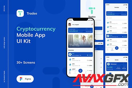 Tradee - Cryptocurrency Mobile App UI Kit