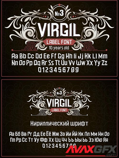 Vintage otf font "Virgil" 1664440