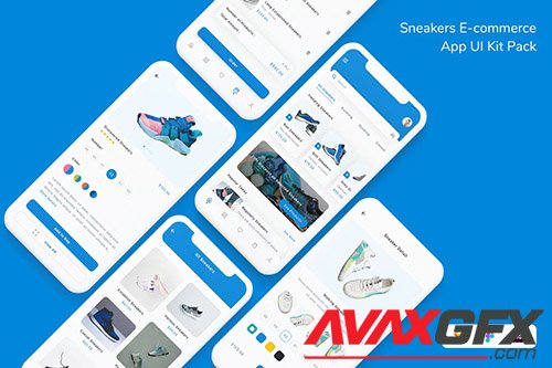 Sneakers E-commerce App UI Kit Pack