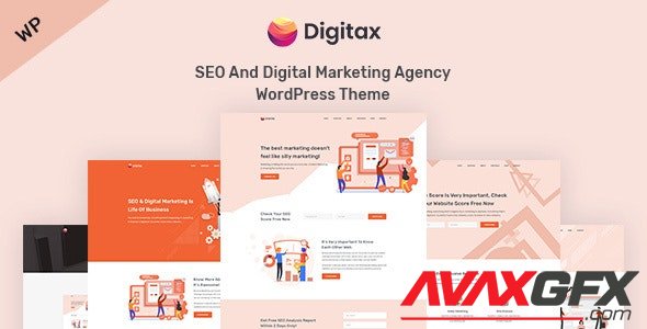 ThemeForest - Digitax v1.0.8 - SEO & Digital Marketing Agency WordPress Theme - 23484190