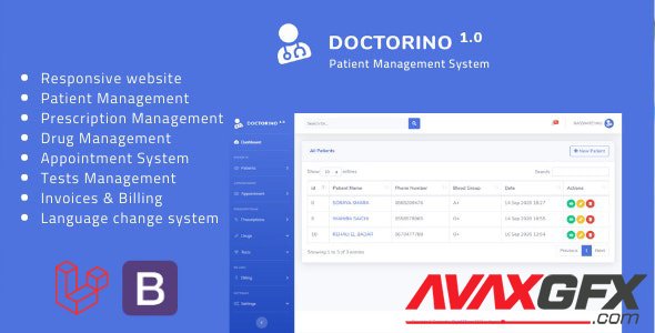 CodeCanyon - Doctorino v1.0 - Doctor Chamber Management System - 28707541