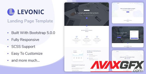 ThemeForest - Levonic v1.0 - Bootstrap 5 Landing Page Template - 31539668