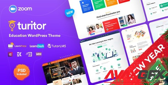 ThemeForest - Turitor v1.3.5 - LMS & Education WordPress Theme - 25282972